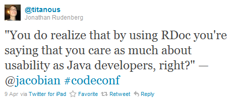 @jacobian CodeConf quote